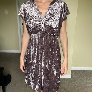 Mystree | Velvet Purple Dress